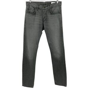Rag & Bone Jay23X Gray Skinny Button Fly Jeans Size 31 x 34 Stretch Pullman